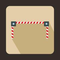 Barrier icon in flat style vector