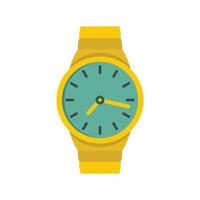 icono de reloj de pulsera, estilo plano vector