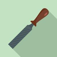 Rasp file tool icon, flat style vector