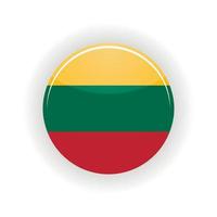 Lithuania icon circle vector