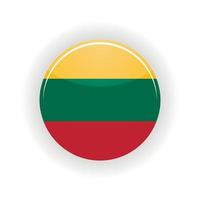 Lithuania icon circle vector