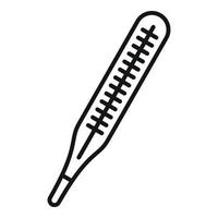 Home medical thermometer icon, outline style vector