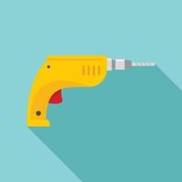 Drill icon, flat style vector
