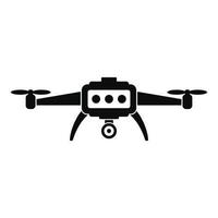 Smart drone icon, simple style vector