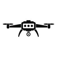 icono de drone inteligente, estilo simple vector