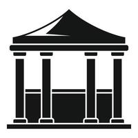 Architecture gazebo icon, simple style vector