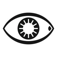 Healthy human eye icon, simple style vector