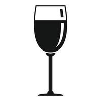 Cheers wineglass icon, simple style vector