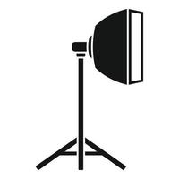 Studio light stand icon, simple style vector