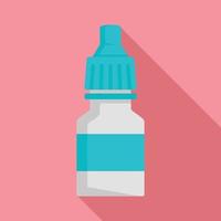 Drop bottle icon, flat style vector