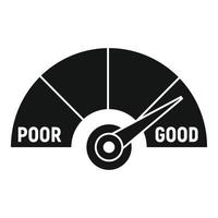 Good scale score icon, simple style vector