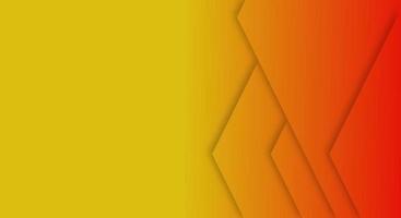 Abstract Orange and Yellow Gradient Background Geometric Paper Cut Style for Brochures or Landing Pages Template vector