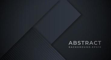 Abstract Background Textured with Dark Black Navy Paper Layers. Usable for Decorative web layout, Poster, Banner, Corporate Brochure and Seminar Template Design vector