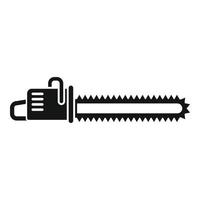 Chain saw icon, simple style vector