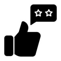 An icon design of customer feedback vector