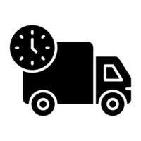 Trendy vector design of on time delivery