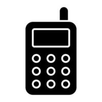 A unique design icon of walkie talkie vector