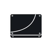 Database icon, simple style vector