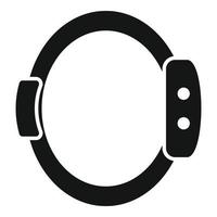 icono de pulsera inteligente, estilo simple vector