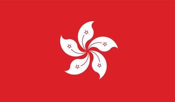 Hong Kong flag image vector