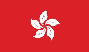 Hong Kong flag image vector