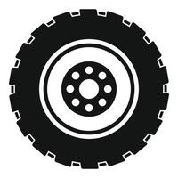 icono de reparación de neumáticos, estilo simple. vector