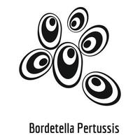 Bordetella pertussis icon, simple style. vector