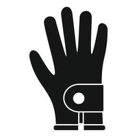 Golf glove icon, simple style vector