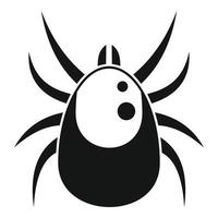 Allergy mite icon, simple style vector