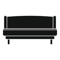 Strong sofa icon, simple style vector