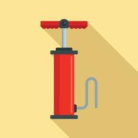 Car air pump icon, flat style vector