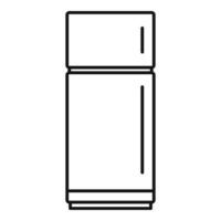 Cold fridge icon, outline style vector