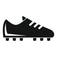 icono de bota de fútbol, estilo simple vector