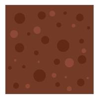 Game platform ground icon, flat style vector