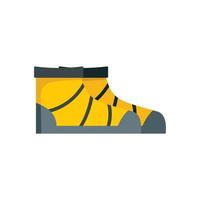 icono de botas de río, estilo plano vector