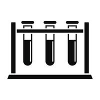 Test tube stand icon, simple style vector