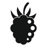 Fresh raspberry icon, simple style vector