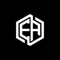 diseño del logotipo de la letra ea en la ilustración. logotipo vectorial, diseños de caligrafía para logotipo, afiche, invitación, etc. vector