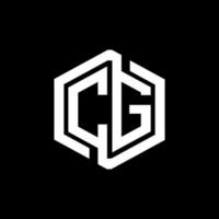 diseño de logotipo de letra cg en la ilustración. logotipo vectorial, diseños de caligrafía para logotipo, afiche, invitación, etc. vector