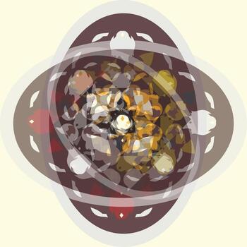 Abstract seamless pattern with geometric pattern. background, wallpaper, home textile digital vector and flower shaped pattern new