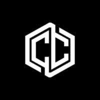 CC letter logo design in illustration. Vector logo, calligraphy designs for logo, Poster, Invitation, etc.