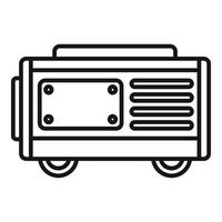 Fuel generator icon, outline style vector