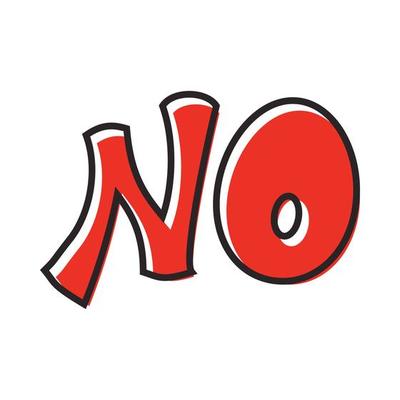 Word no icon, flat style