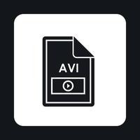 File AVI icon, simple style vector