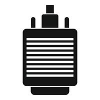 Vga adapter icon, simple style vector