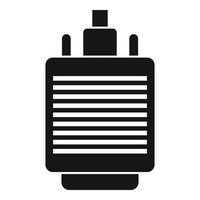 Vga adapter icon, simple style vector