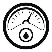 Petrol dashboard icon, simple style vector