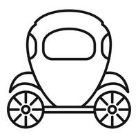 Chariot brougham icon, outline style vector