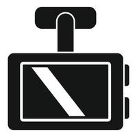 Vehicle dvr icon, simple style vector