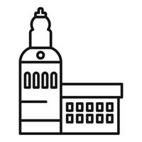 Riga old building icon, outline style vector